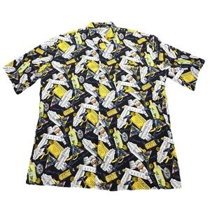 Alan Stuart Mens Button Up‎ Shirt Martini Multicolor Size 2XT Vintage USA AOP